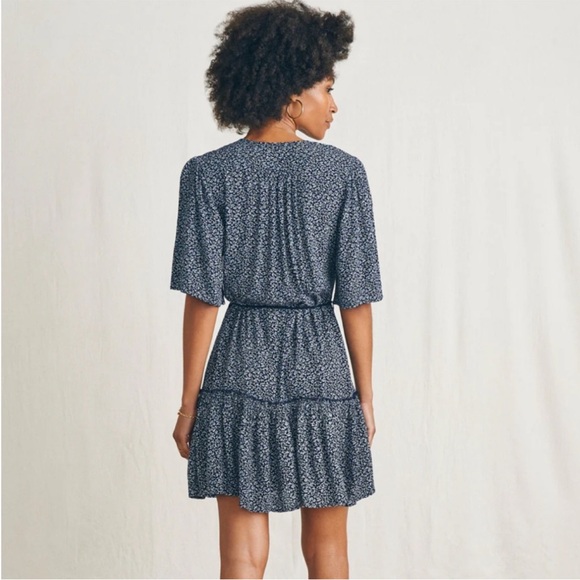 Faherty Orinda Floral Short Sleeve Mini Dress - Picture 8 of 8